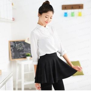 A-Line Mini Black Skirt